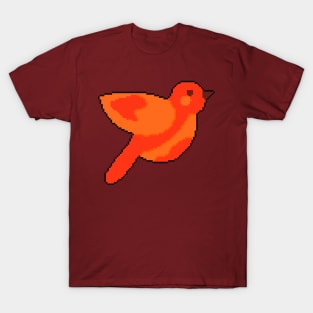 Flight of Freedom: Pixel Art Bird Design for Casual Wea T-Shirt